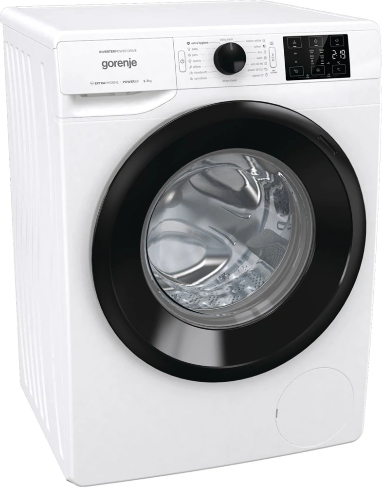 Gorenje WNEI72B fehér, elöltöltős, max.1200ford., 7 kg, mosógép (Használt - B)