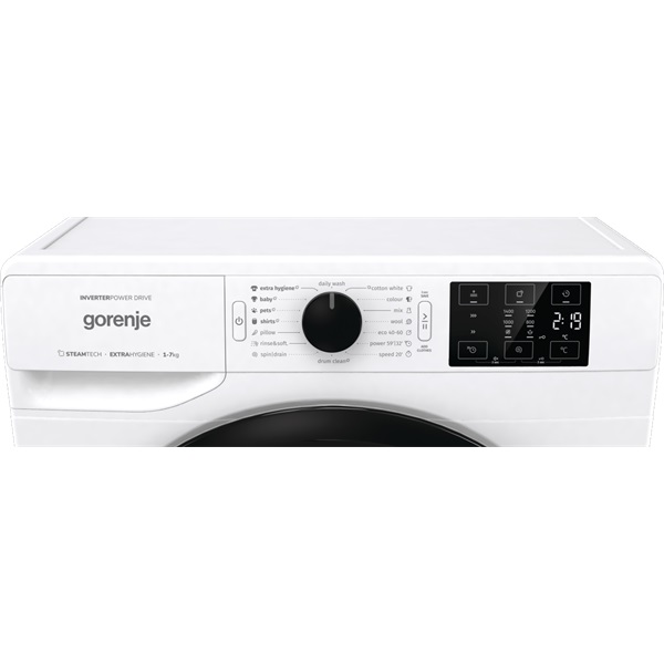Gorenje WNEI74AS fehér, elöltöltős, max.1400ford., 7 kg, mosógép