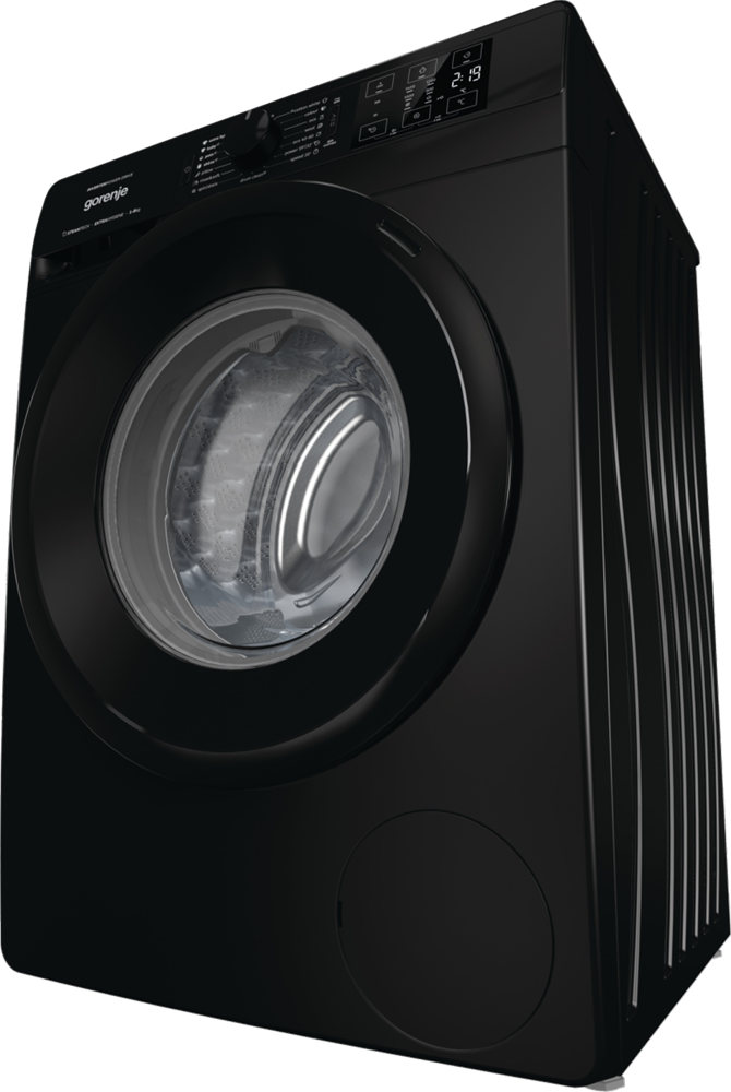 Gorenje WNEI84AS/B fekete, elöltöltős, max.1400ford., 8 kg, mosógép