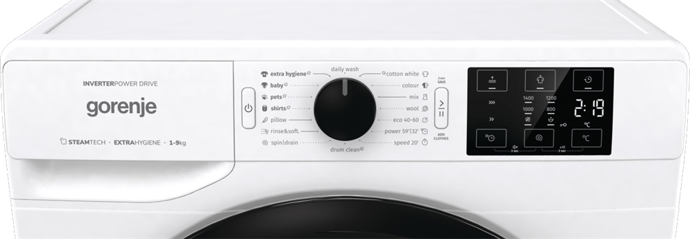 Gorenje WNEI94BS fehér, elöltöltős, max.1400ford., 9 kg, mosógép