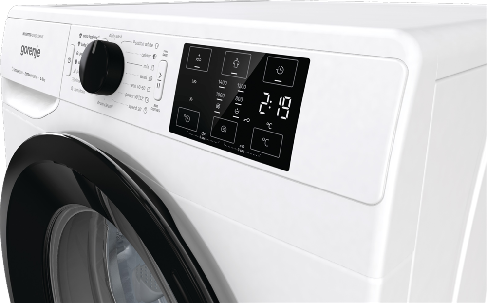 Gorenje WNEI94BS fehér, elöltöltős, max.1400ford., 9 kg, mosógép