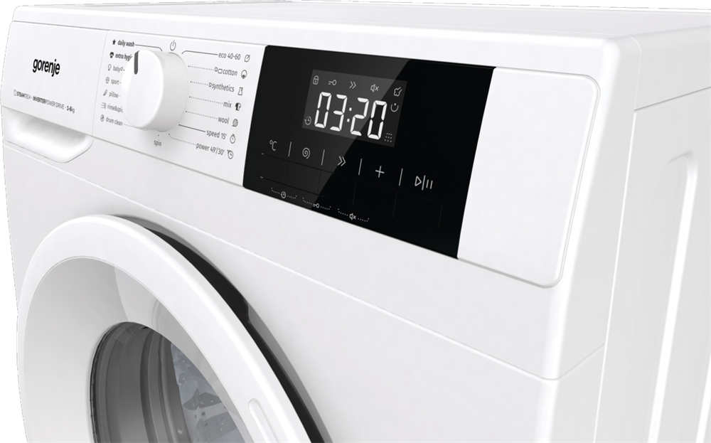 Gorenje WNGPI61SBS fehér, elöltöltős, keskeny, max.1000ford., 6 kg, mosógép