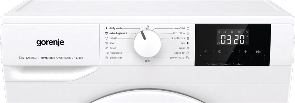 Gorenje WNGPI61SBS fehér, elöltöltős, keskeny, max.1000ford., 6 kg, mosógép