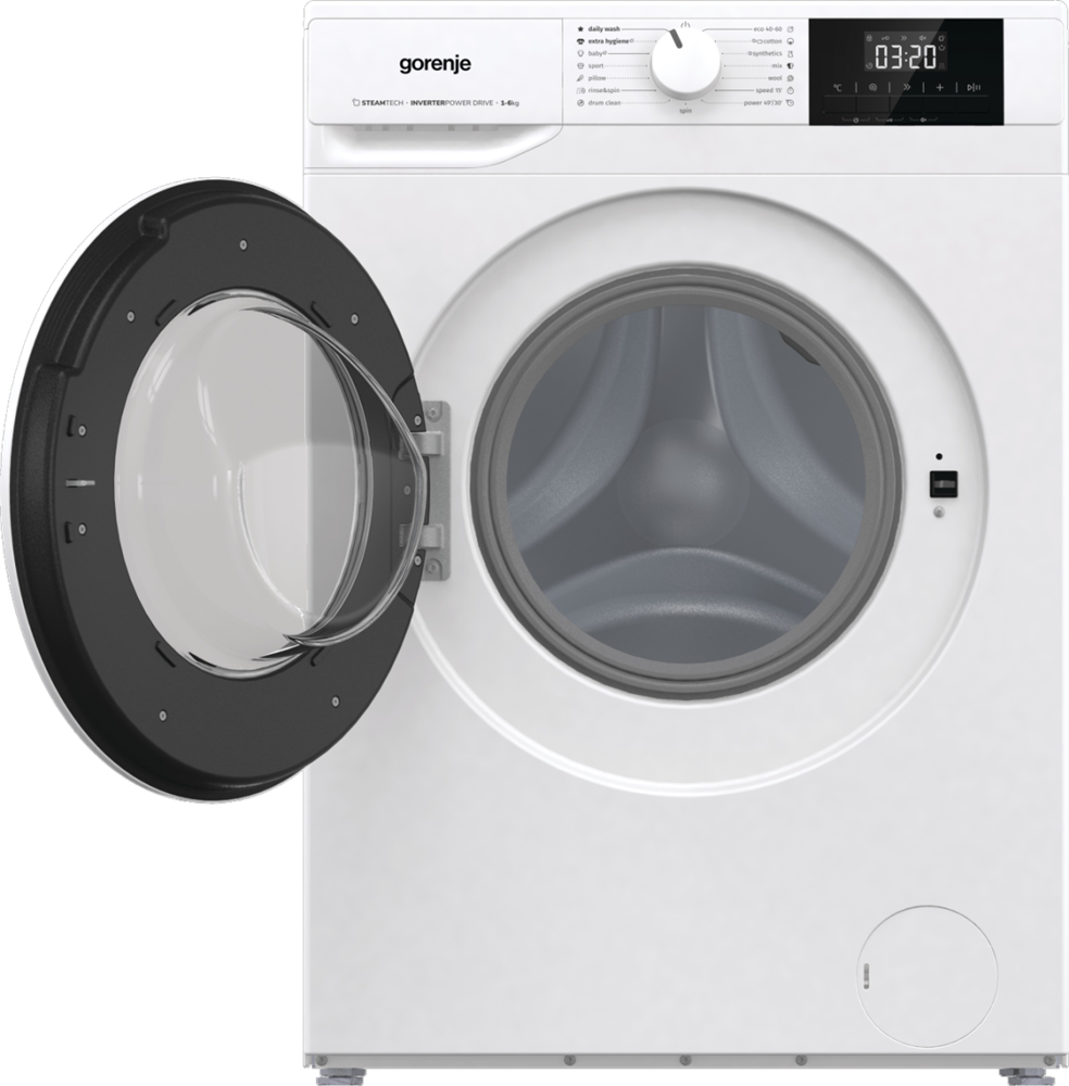 Gorenje WNGPI61SBS fehér, elöltöltős, keskeny, max.1000ford., 6 kg, mosógép