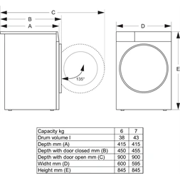 Gorenje WNGPI62SAS fehér, elöltöltős, 6 kg, mosógép
