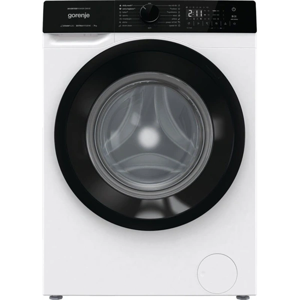 Gorenje WNHA74SASEU fekete-fehér, elöltöltős, max.1400ford., 7kg,mosógép