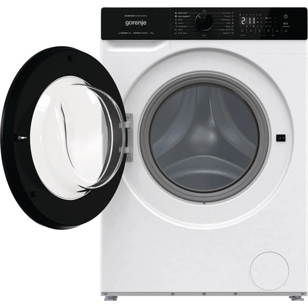 Gorenje WNHA74SASEU fekete-fehér, elöltöltős, max.1400ford., 7kg,mosógép