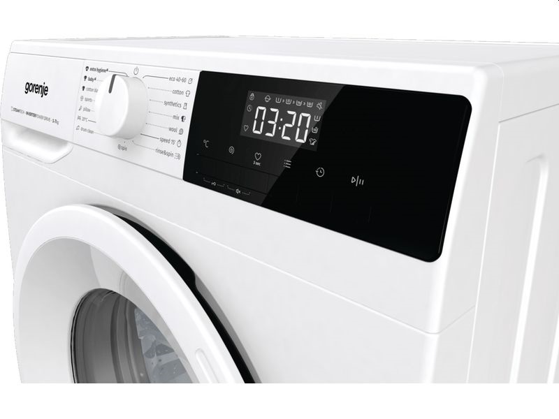 Gorenje WNHPI72SCS fehér, elöltöltős, keskeny, max.1200ford., 7 kg, mosógép