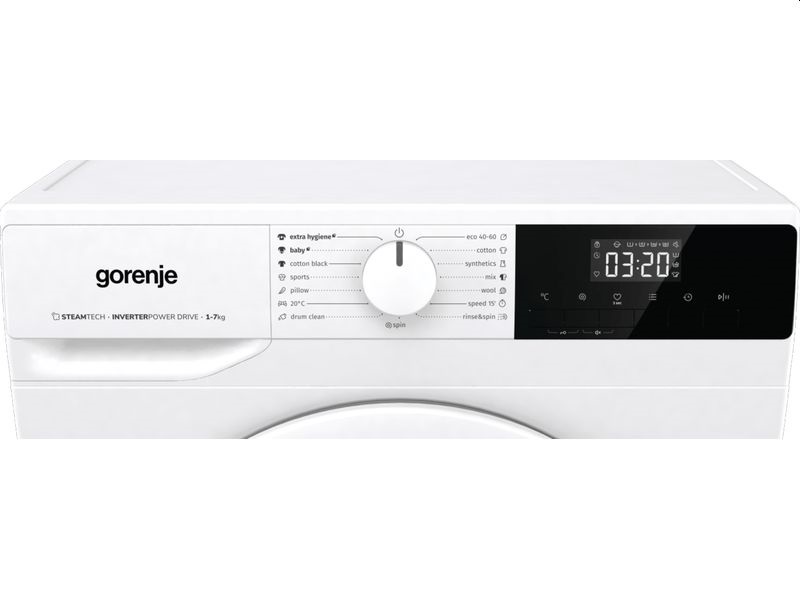 Gorenje WNHPI72SCS fehér, elöltöltős, keskeny, max.1200ford., 7 kg, mosógép