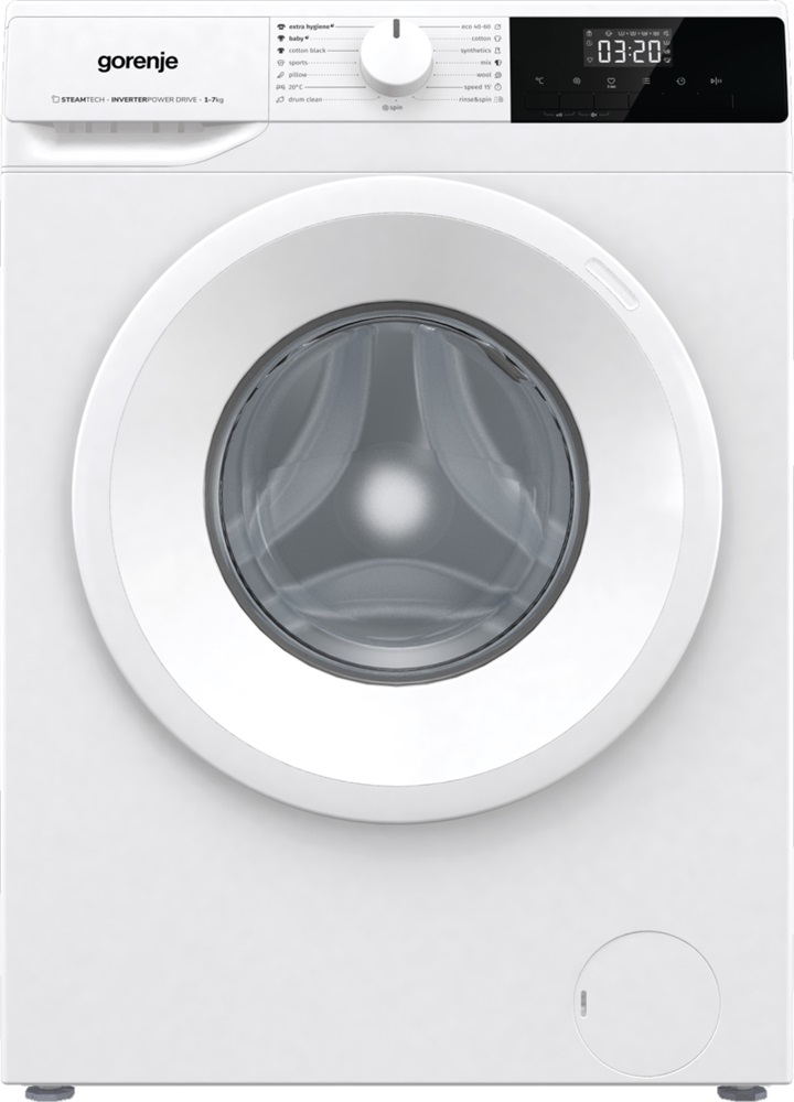 Gorenje WNHPI72SCS fehér, elöltöltős, keskeny, max.1200ford., 7 kg, mosógép