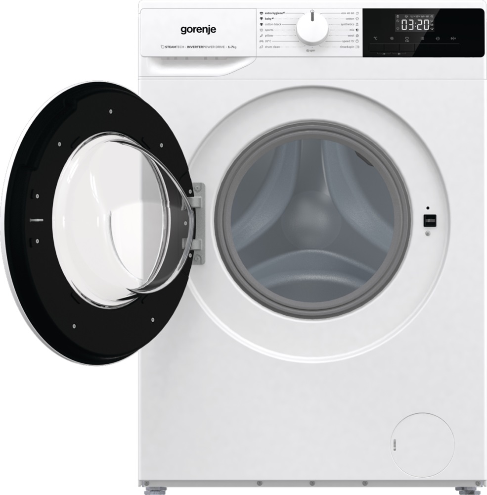Gorenje WNHPI72SCS fehér, elöltöltős, keskeny, max.1200ford., 7 kg, mosógép