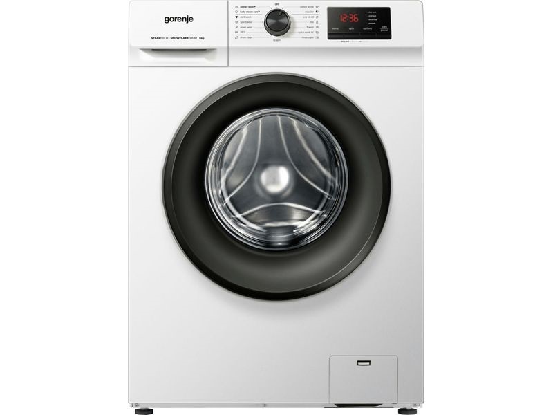 Gorenje WNHVB60SES fehér, elöltöltős, keskeny, max.1000ford., 6 kg, mosógép (Újszerű)
