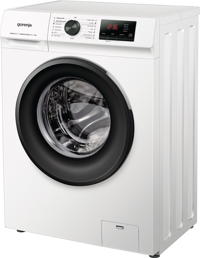 Gorenje WNHVB60SES fehér, elöltöltős, keskeny, max.1000ford., 6 kg, mosógép (Újszerű)