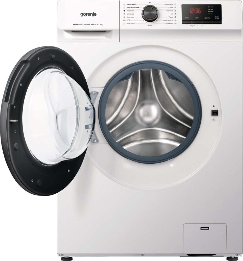 Gorenje WNHVB60SES fehér, elöltöltős, keskeny, max.1000ford., 6 kg, mosógép