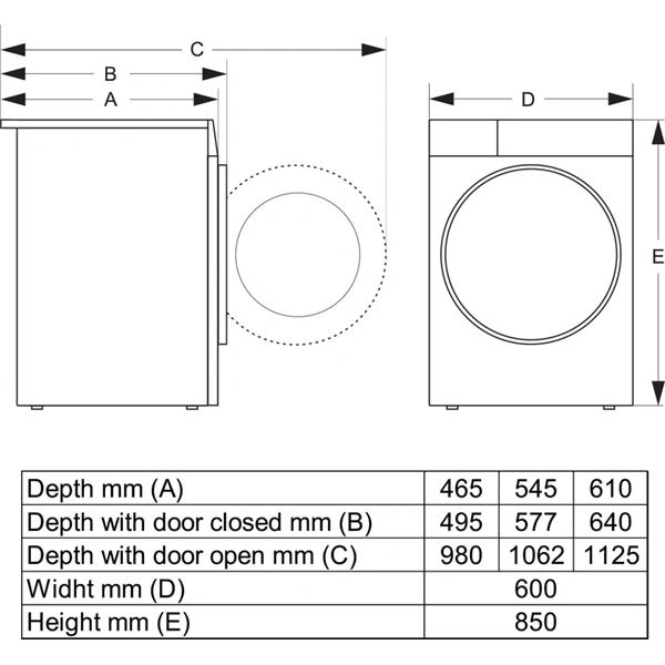 Gorenje WPNA14A3PWIFI fehér, elöltöltős, max.1400ford., 10kg, mosógép
