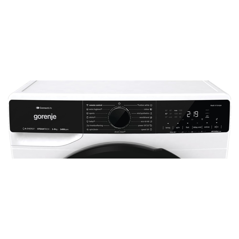 Gorenje WPNA94APWIFI fehér, elöltöltős, max.1400ford., 9 kg, mosógép