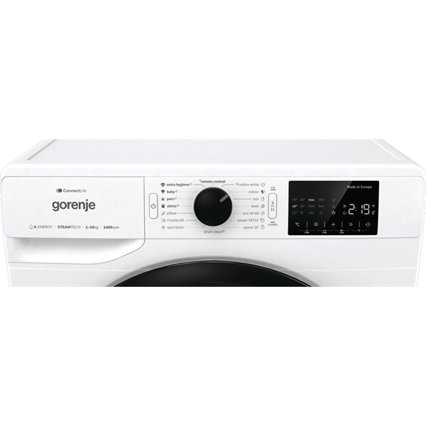 Gorenje WPNEI14A2SWIFI fehér, elöltöltős, max.1400ford., 10 kg, mosógép