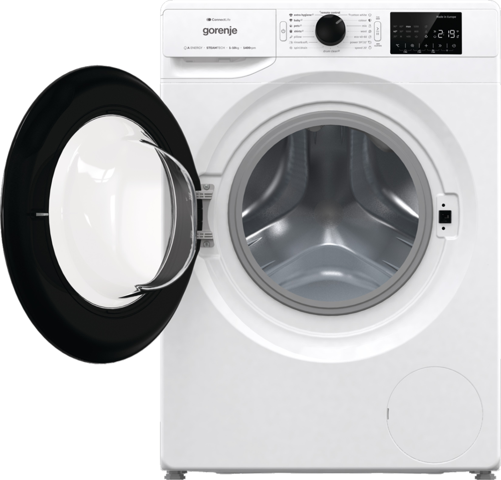 Gorenje WPNEI14A2SWIFI fehér, elöltöltős, max.1400ford., 10 kg, mosógép