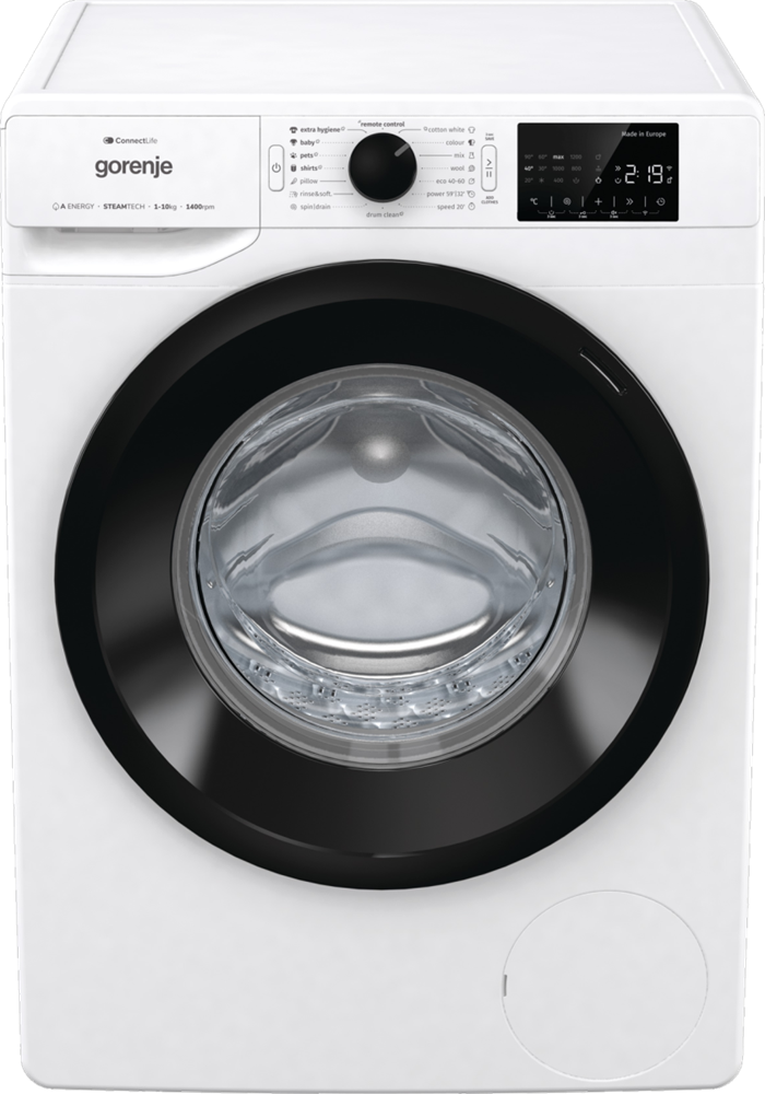 Gorenje WPNEI14A2SWIFI fehér, elöltöltős, max.1400ford., 10 kg, mosógép