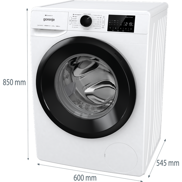 Gorenje WPNEI72A1SWIFI fehér, elöltöltős, max.1200ford., 7 kg, mosógép
