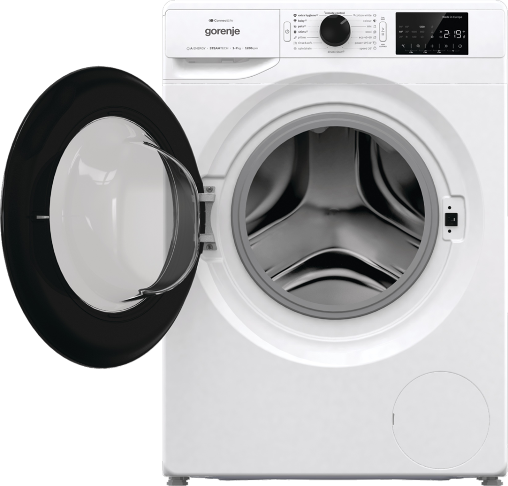 Gorenje WPNEI72A1SWIFI fehér, elöltöltős, max.1200ford., 7 kg, mosógép