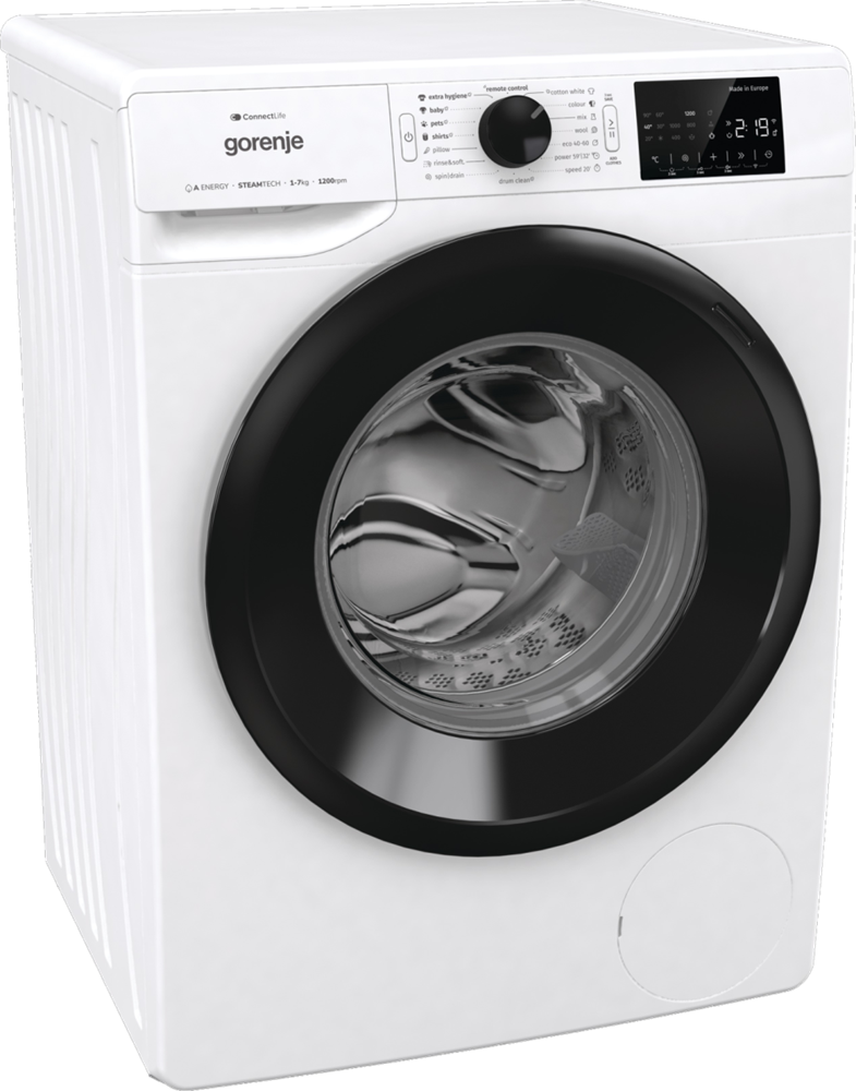 Gorenje WPNEI72A1SWIFI fehér, elöltöltős, max.1200ford., 7 kg, mosógép