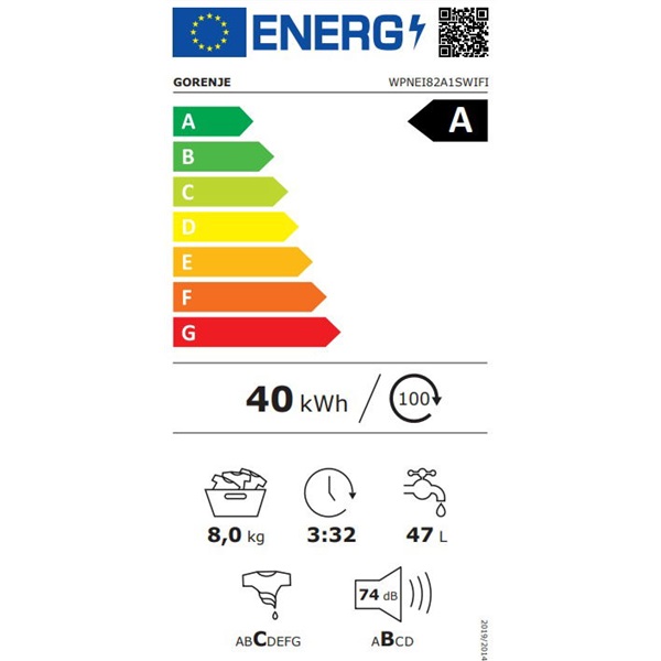 Gorenje WPNEI82A1SWIFI elöltöltős mosógép