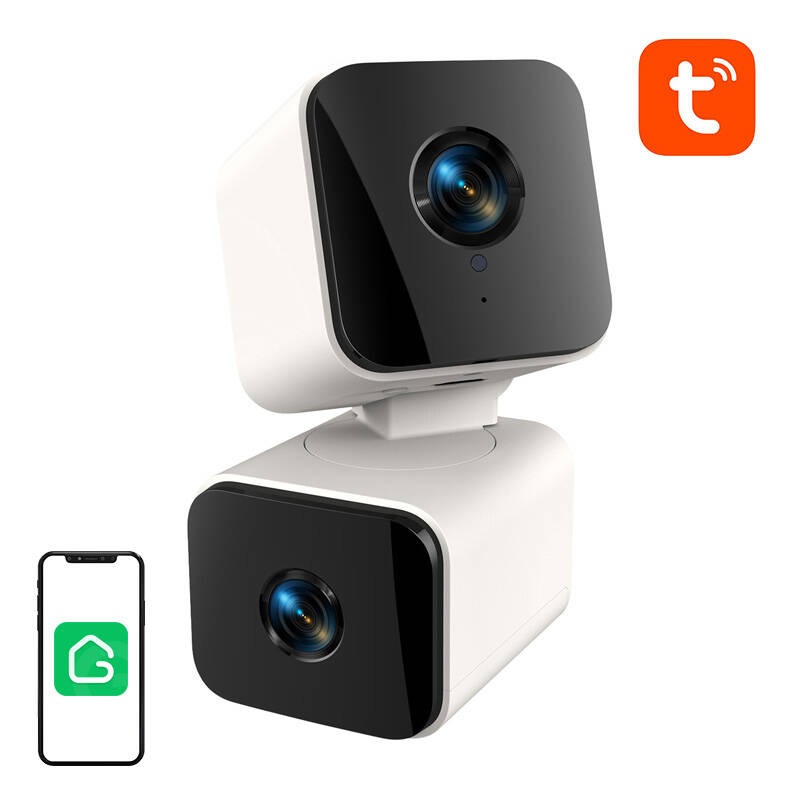 Gosund PC12 intelligens TUYA alkalmazáshoz kettős WiFi kamera