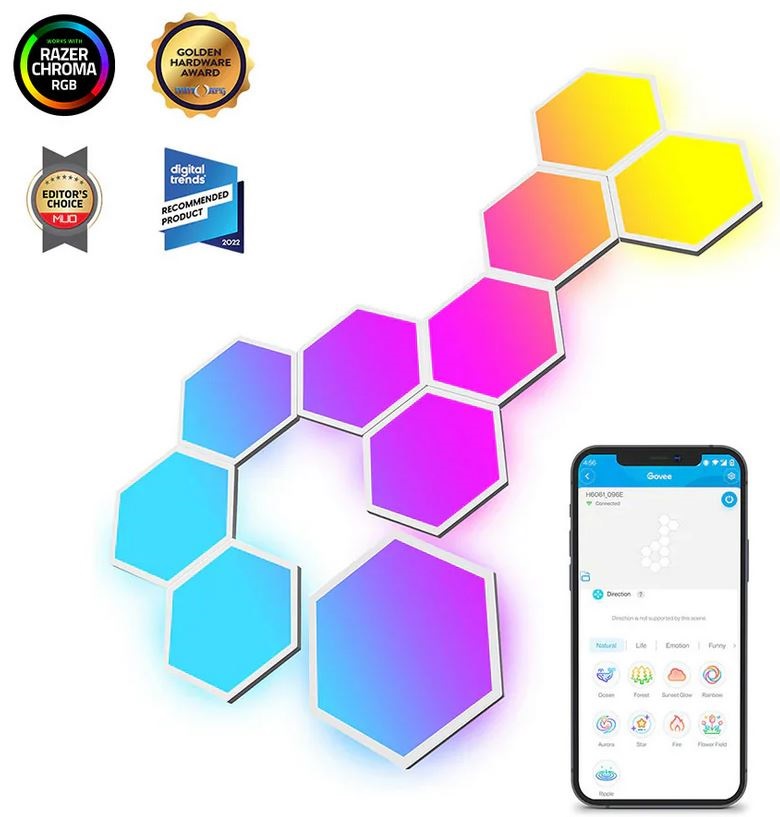 Govee GOVH6061 Glide Hexa fénypanelek