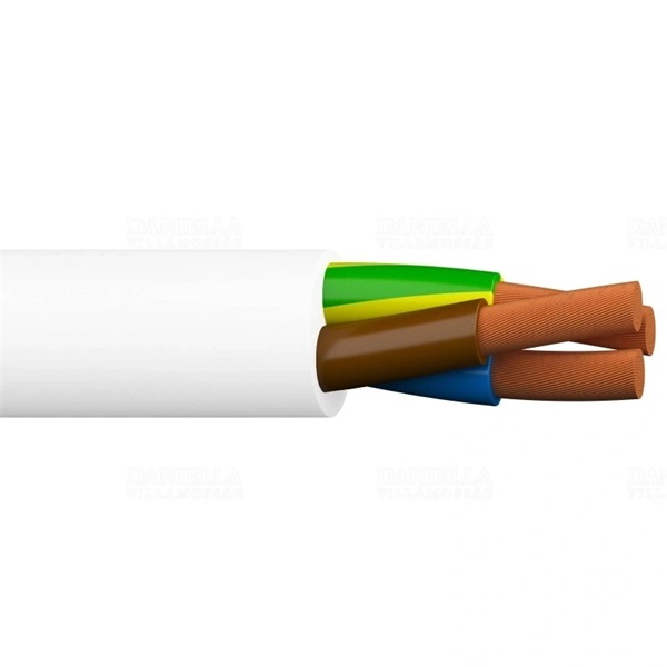 H05VV-F 4X1,5 mm2 100m Mtk fehér sodrott kábel
