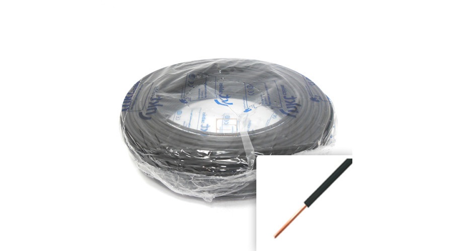 H07V-U 1x1,5 mm2 100m MCu fekete vezeték
