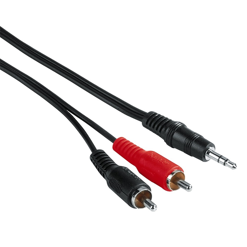 HAMA 43343 3,5 STEREO JACK-2RCA KÁBEL 5M
