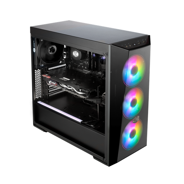 HÁZ Cooler Master Midi - MasterBox Lite 5 ARGB With controller - MCW-L5S3-KGNN-05