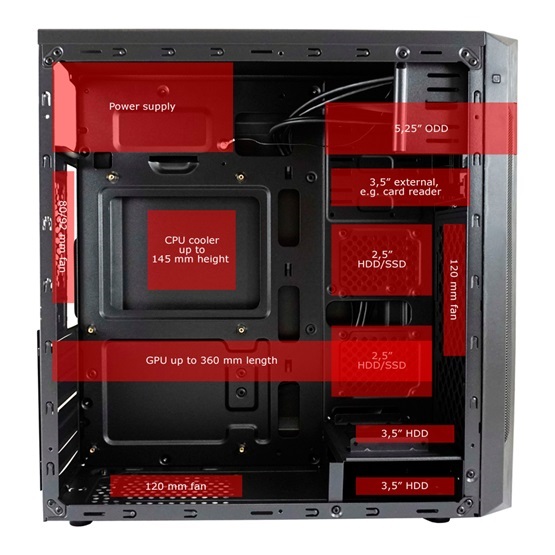 HÁZ LC Power Midi - 7040B - Fekete