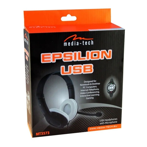 Media-Tech MT3573 Epsilion USB sztereó headset