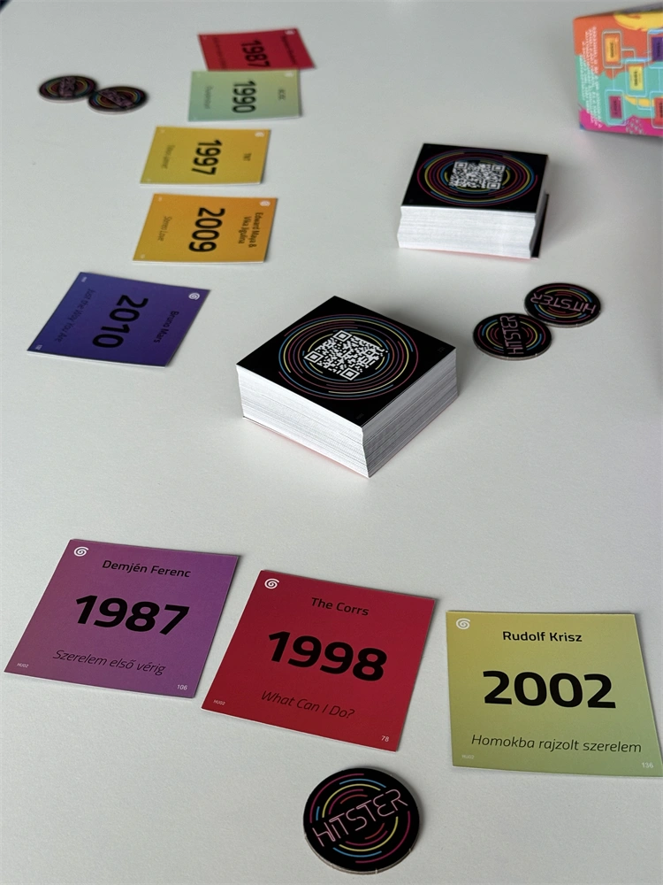 HITSTER magyar kiadás zenés partijáték