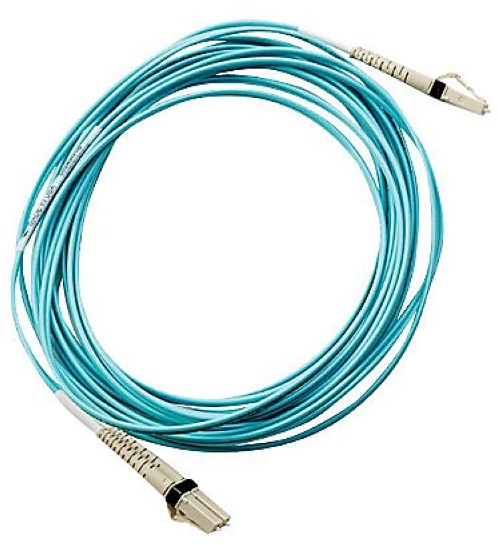 HPE AJ833A LC to LC Multi-mode OM3 2-Fiber 0.5m 1-Pack Fiber Optic Cable