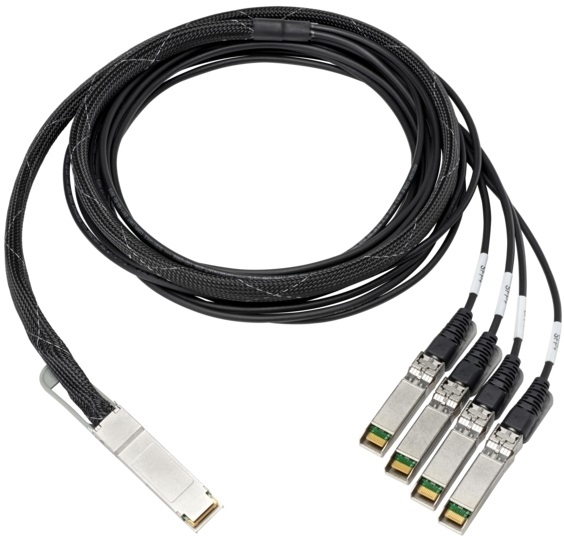 HPE 845416-B21 100Gb QSFP28 to 4x25Gb SFP28 3m Direct Attach Copper Cable