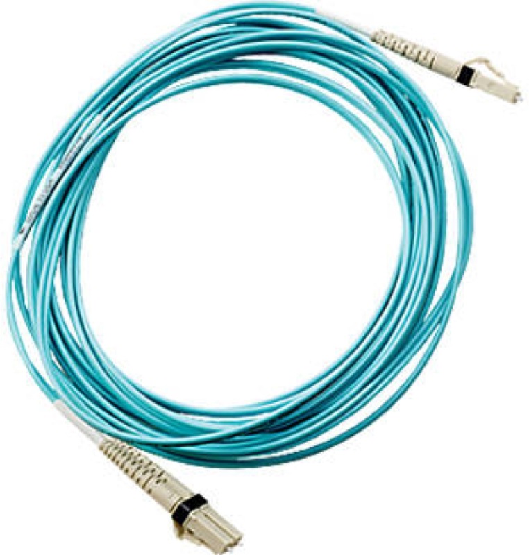HPE AJ834A LC to LC Multi-mode OM3 2-Fiber 1.0m 1-Pack Fiber Optic Cable