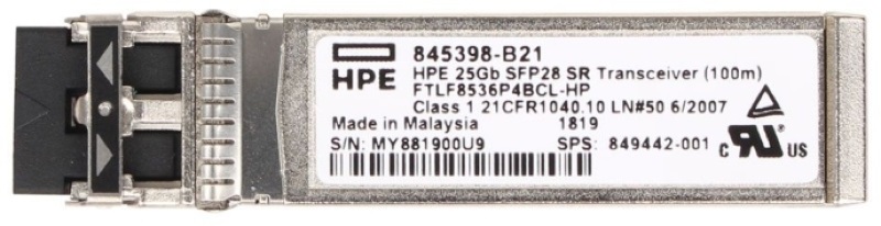 HPE 845398-B21 25Gb SFP28 SR 100m Transceiver