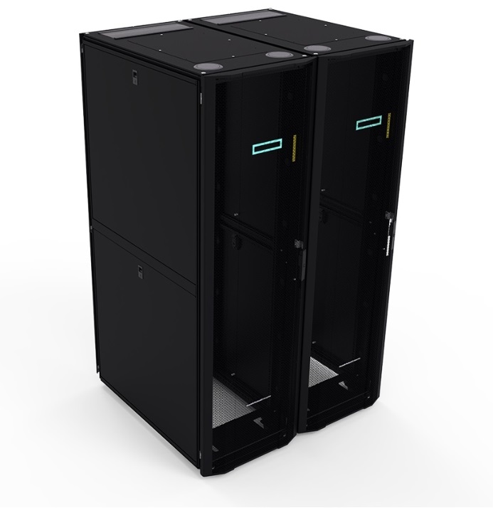 HPE P9K10A 42U 600mmx1200mm G2 Kitted Advanced Shock Rack with Side Panels and Baying