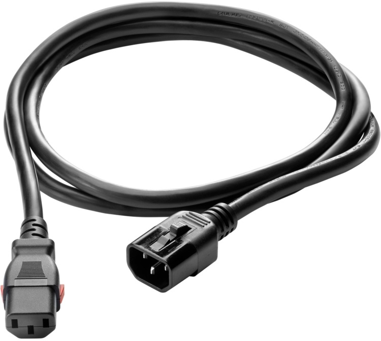 HPE Q0P68A C13 - C14 WW 250V 10Amp 1.4m Black Locking Power Cord