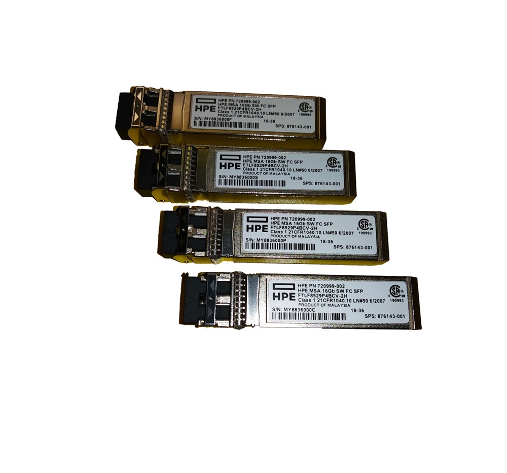 HPE C8R24B MSA 16Gb Short Wave Fibre Channel SFP+ 4-pack Transceiver