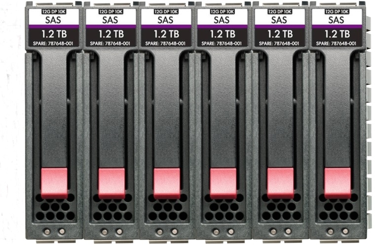 HPE R0Q66A MSA 10.8TB SAS 12G Enterprise 10K SFF (2.5in) M2 3yr Wty 6-pack HDD Bundle