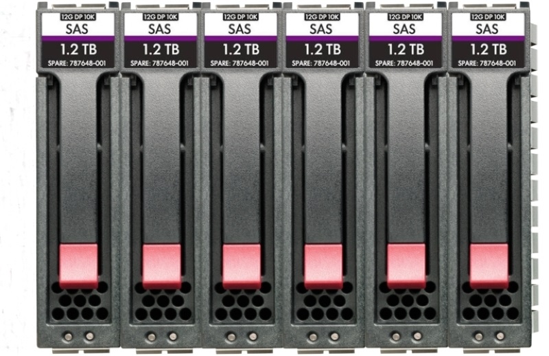 HPE R0Q69A MSA 48TB SAS 12G Midline 7.2K LFF (3.5in) M2 1yr Wty 6-pack HDD Bundle