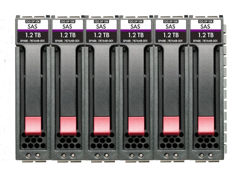 HPE R3U73A MSA 96TB SAS 12G Midline 7.2K LFF (3.5in) M2 1yr Wty 6-pack HDD Bundle