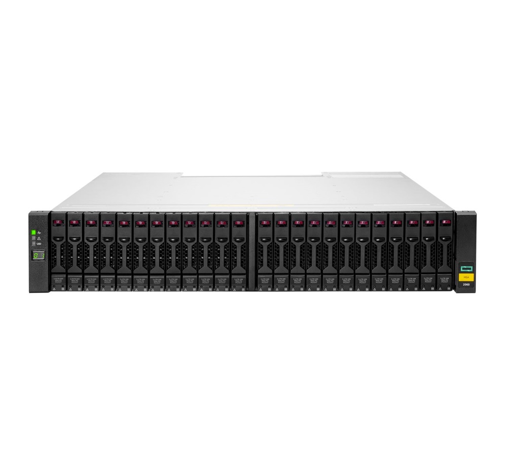 HPE P79249-B25 MSA 2060 SFF 2x12Gb SAS 4-port Controller 12x2.4TB HDD 29TB Storage Array