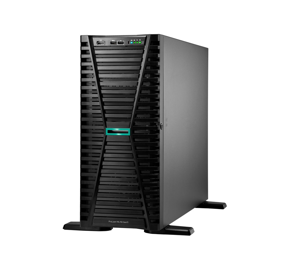 HPE P81774-425 ProLiant ML110 Gen11 3508U 2.1GHz 8c 1P 1x32GB-R 8SFF 2x480GB SSD 2x1000W PS EU Server