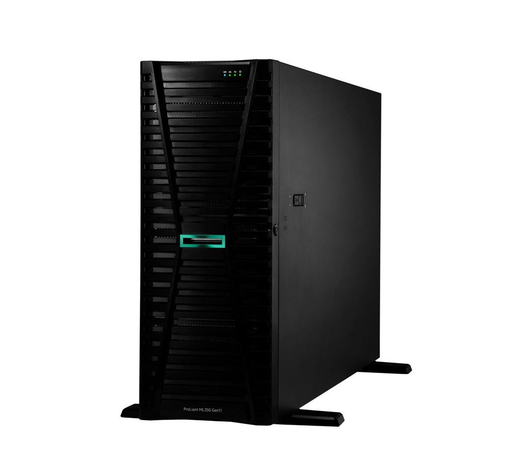HPE P81779-425 ProLiant ML350 Gen11 5515+ 3.2GHz 8c 1P 2x32GB-R 8SFF MR408i-o 2x480GB SSD 2x1000W PS EU Server