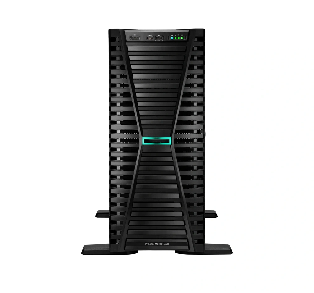 HPE P84637-425 ProLiant ML110 Gen11 5416S 2.0GHz 16c 1P 2x32GB-R 8SFF MR408i-o 2x960GB SSD 2x1000W PS EU Server